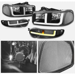 Faros Led Drl Sierra/yukon 1500 2002 2003 2004 2005 2006 Izquierdo