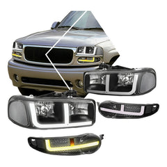 Faros Led Drl Sierra/yukon 1500 2002 2003 2004 2005 2006 Izquierdo