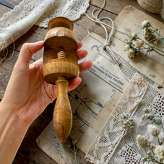 Antico pin cushion puntaspilli da tavolo per sarte e modiste, primissimo ‘900