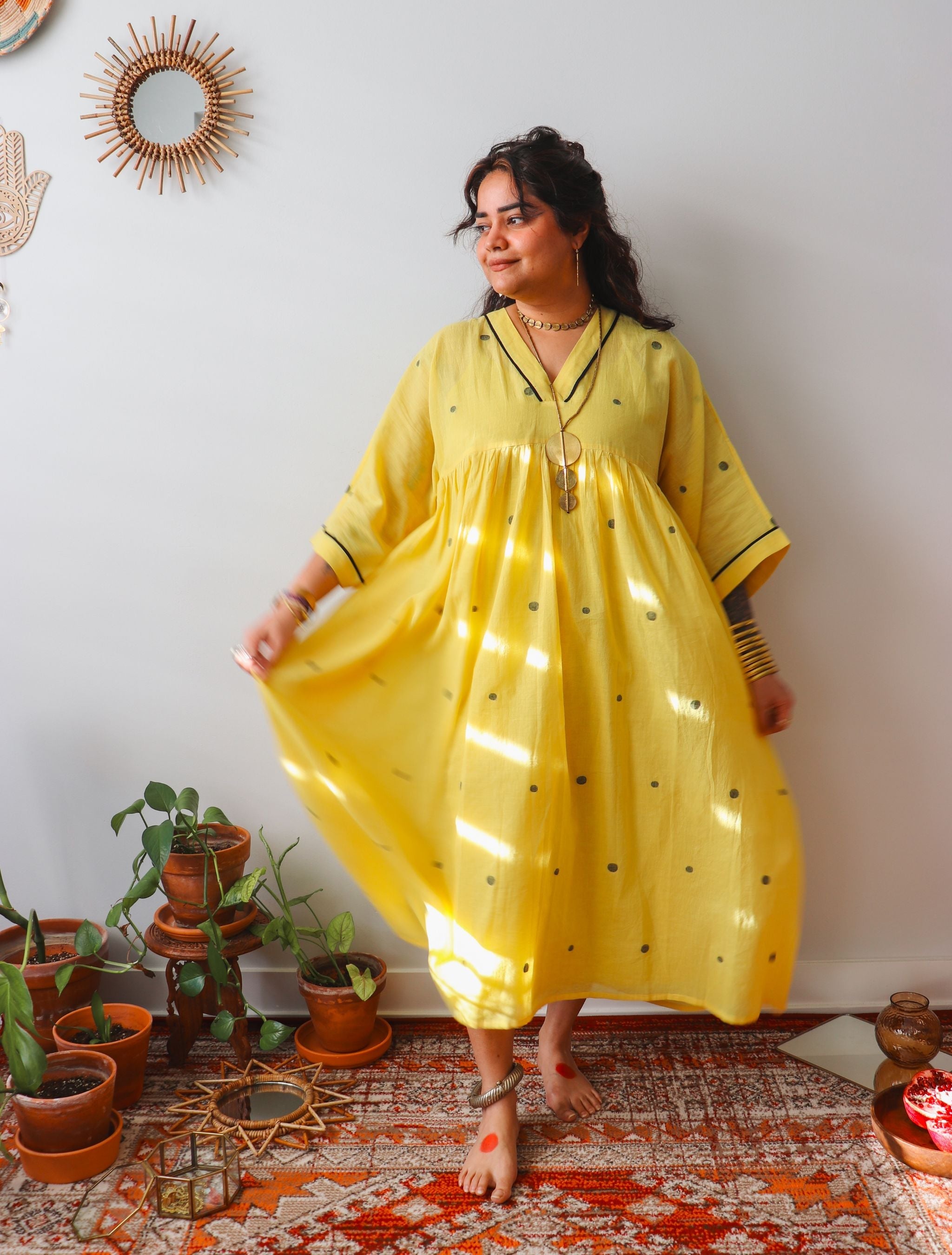Malang Boho Handwoven Jamdani Dress (Limited Edition)