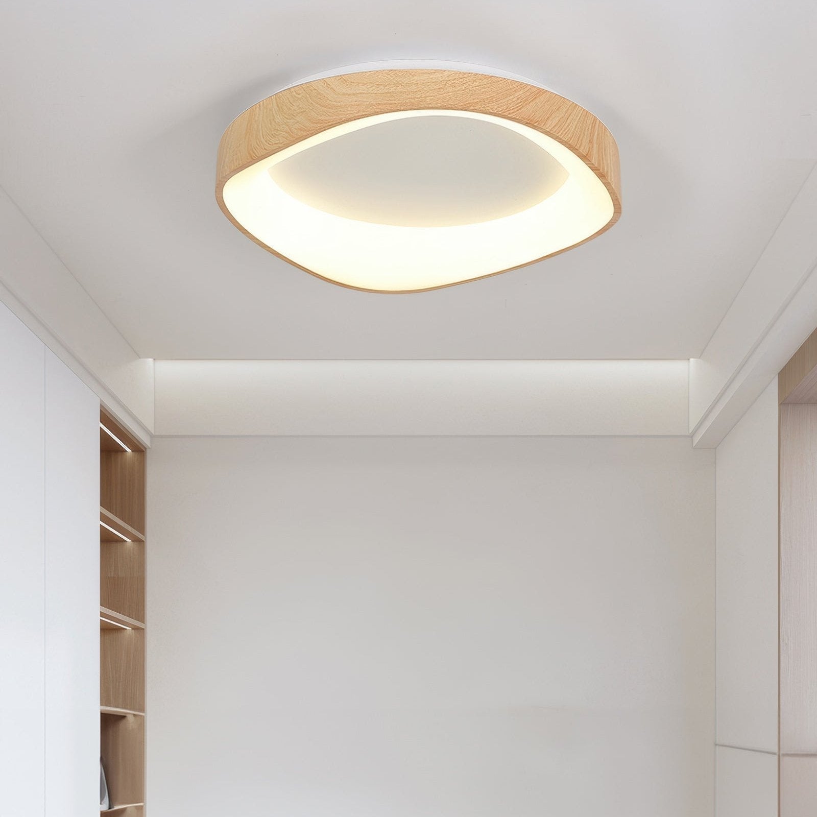 ScandiLuz - Lámpara de Techo de Madera Estilo Nórdico