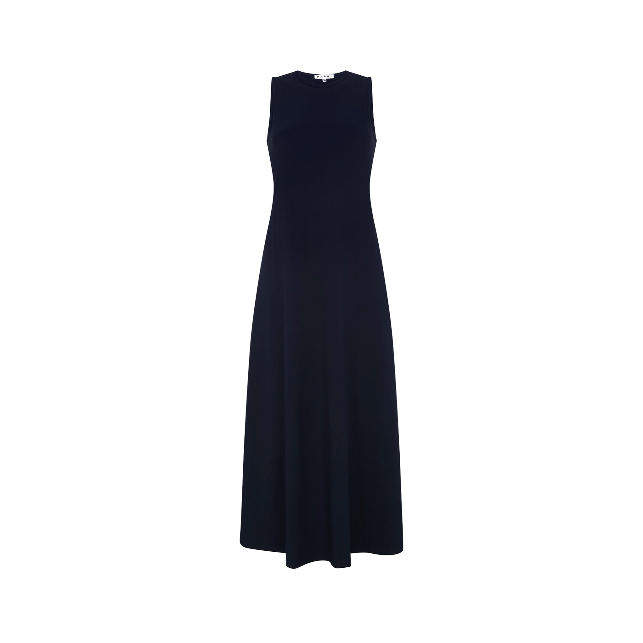 Jersey knit sleeveless maxi dress - Navy