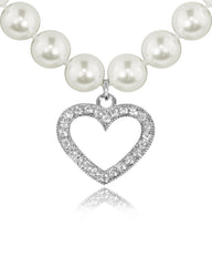 LUISIA Halskette "Phoebe" mit Kristallen von Swarovski | Kristall Creme