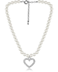 LUISIA Halskette "Phoebe" mit Kristallen von Swarovski | Kristall Creme