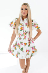 Springtime Glow Dress - White
