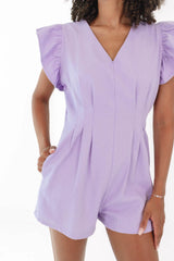 Fan Behavior Romper - Purple