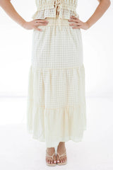 Nothing To Add Midi Skirt - Cream