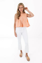 Peach Bellini Top - Orange