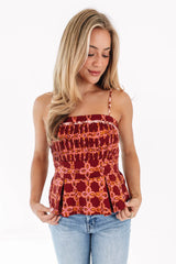 Autumn Breeze Top - Red
