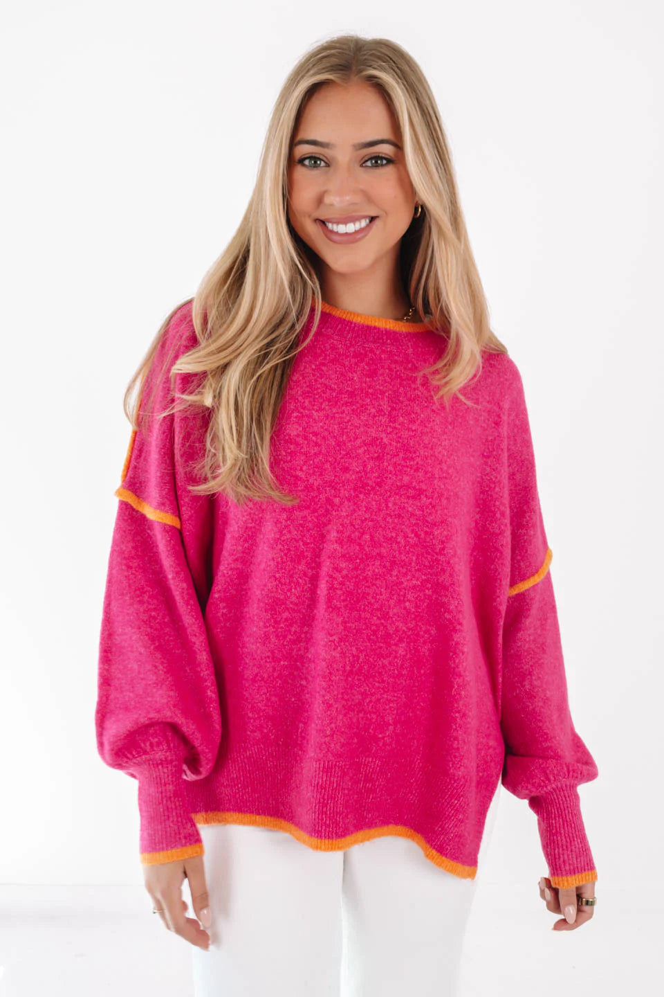 Something Great Sweater - Hot Pink