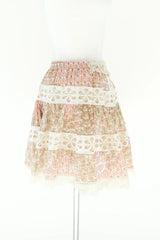Flowers In Her Hair Skirt - Pink