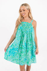 Tropical Shades Dress - Green
