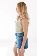 Coffee Break Tank Top - Sage