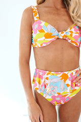 The Ava Mae High Waisted Bikini Bottoms - Multi