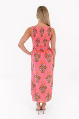 Warmer Weather Midi Dress - Pink