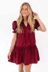 Spice Of Life Dress - Maroon