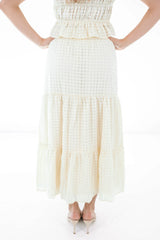 Nothing To Add Midi Skirt - Cream