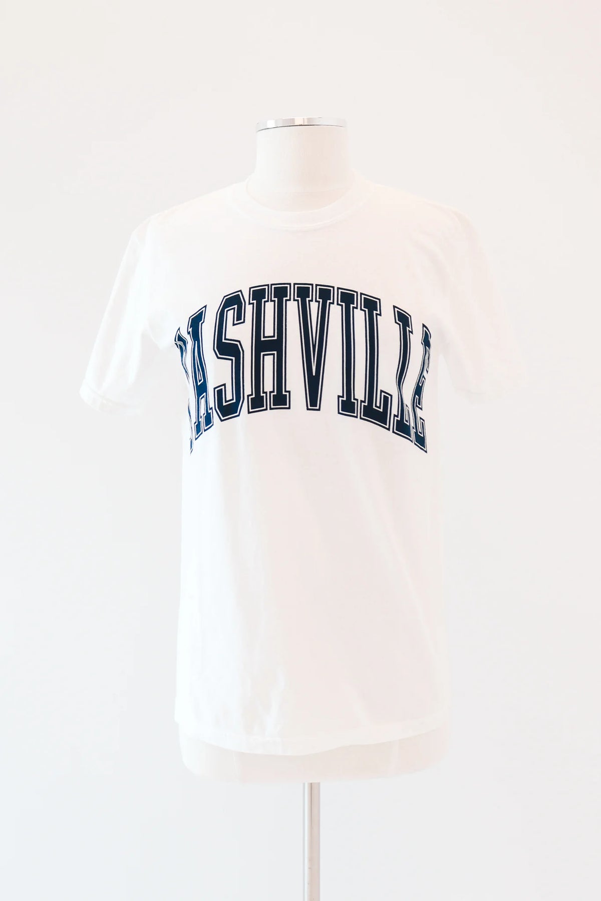 Nashville Tee -White/Navy