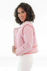 Simply Vibing Jacket - Light Pink