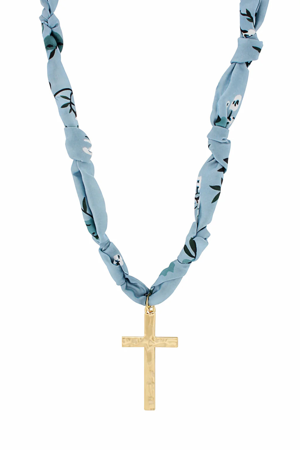 Wrapped Luxe Necklace - Blue
