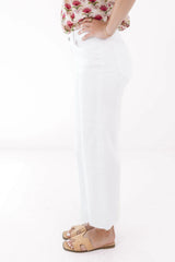 Olivia Wide Leg Jeans - Optic White