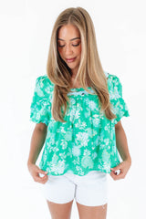 Call It Lucky Top - Green