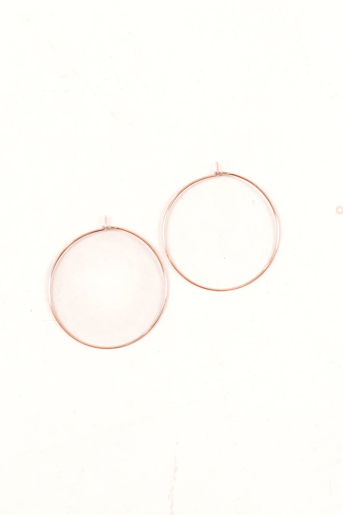 Keep It Casual Hoops - Rose Gold