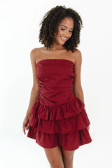 Horizon Hues Dress - Maroon