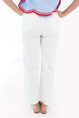 Classic And Clean Jeans - Off White