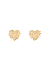 Lucky Heart Earrings - Gold
