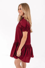 Spice Of Life Dress - Maroon