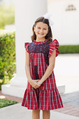The Rayna Mini Dress - Red Plaid