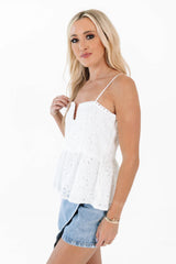 Let It Grow Top - White