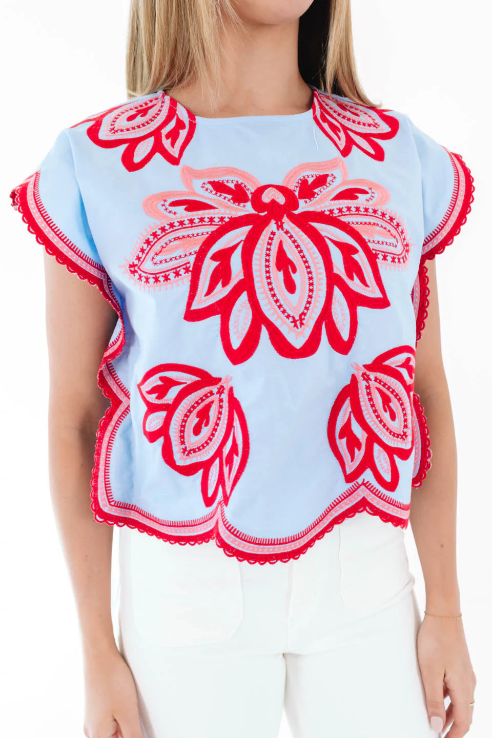 Look Twice Top - Blue