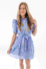 Flirty And Sweet Dress - Periwinkle