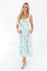 Beautiful Baby Midi Dress - White