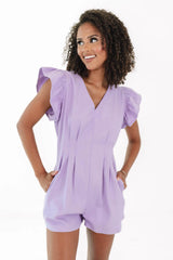 Fan Behavior Romper - Purple