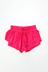 The Livvy Active Tween Shorts - Fuchsia