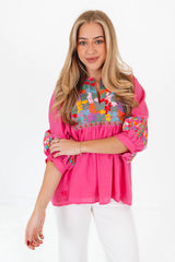 The Emmy Top - Hot Pink