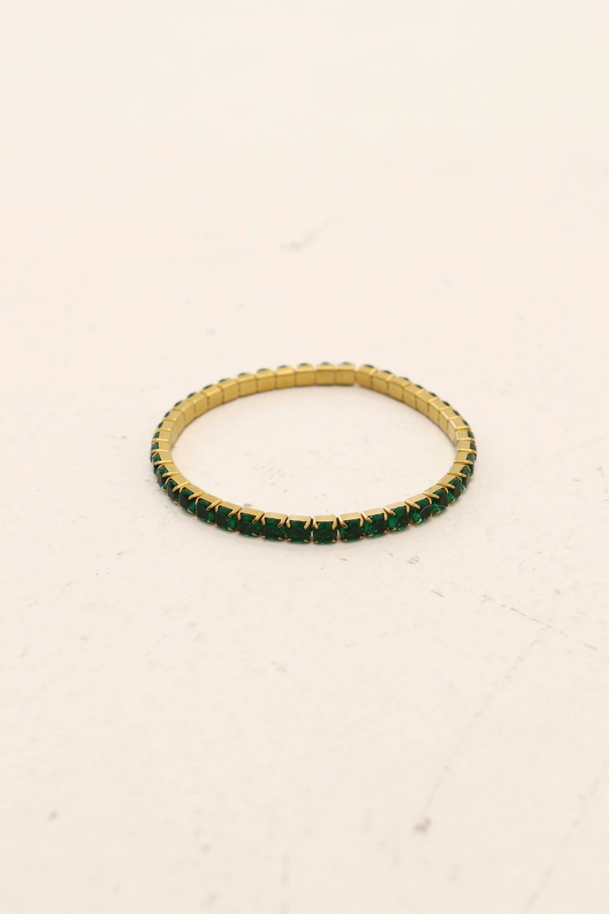 Golden Gaze Bracelet - Emerald