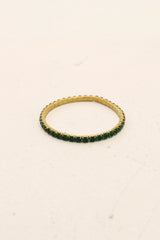 Golden Gaze Bracelet - Emerald