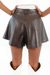 Dressed For Drama Shorts - Brown