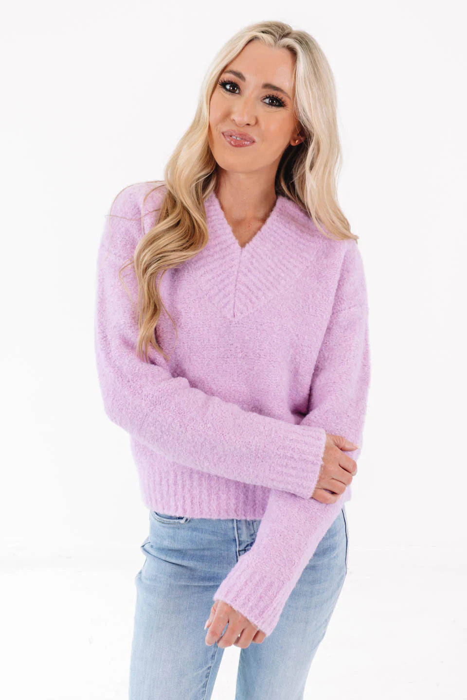 Only Getting Better Sweater - Light Pink