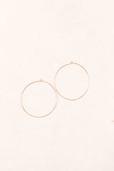 Looking For Love Hoops - Rose Gold