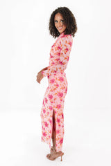 Let's Go Girls Midi Dress - Pink