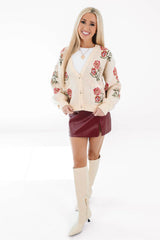 Read The Room Cardigan - Cream