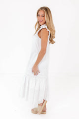 The Chelsea Midi Dress - White