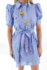Flirty And Sweet Dress - Periwinkle