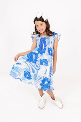 The Delayney Mini Dress - Blue