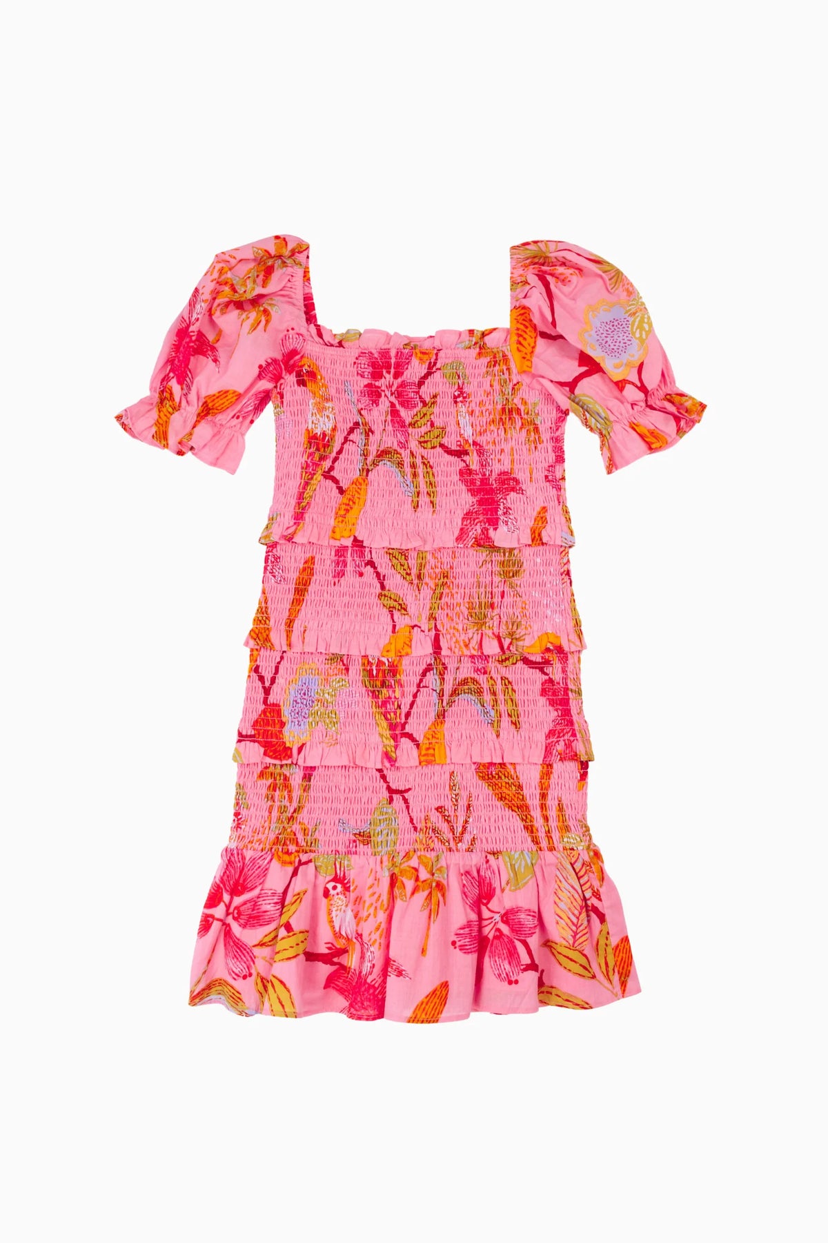 The Playa Puff Sleeve Tween Dress - Pink